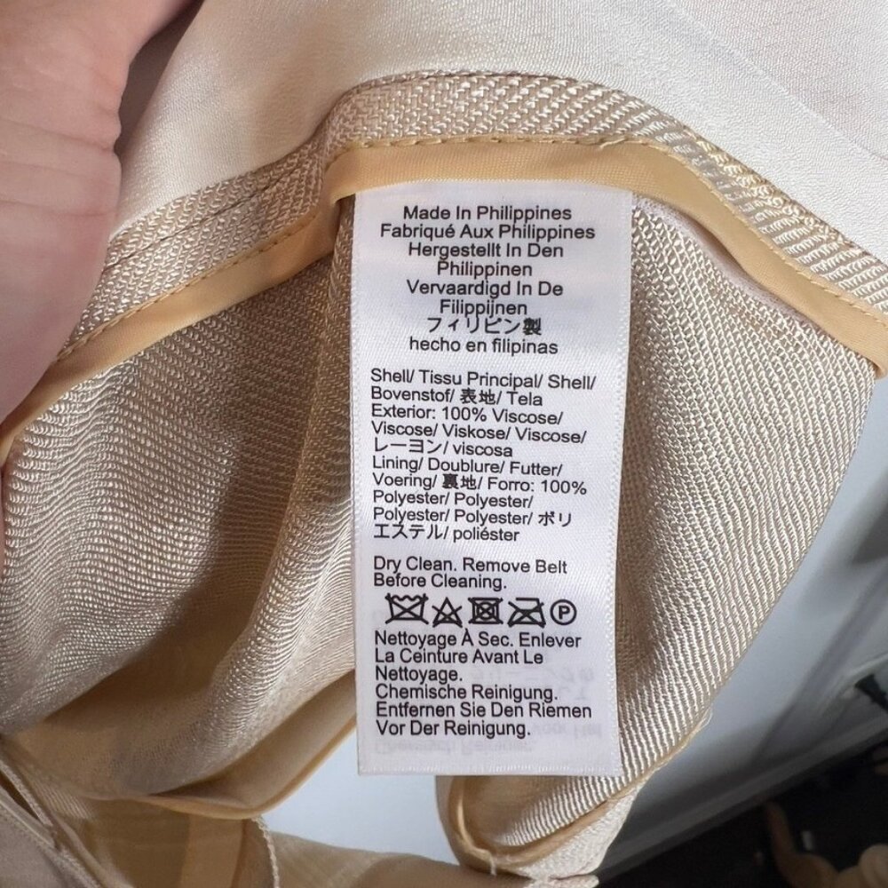 J.Crew $278 Blazer Glossy Twill Size 14 Warm Platinum BZ869 - Picture 5 of 7